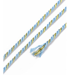 Cordon indien torsadé lurex (1m)