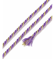 Cordon indien torsadé lurex (1m)