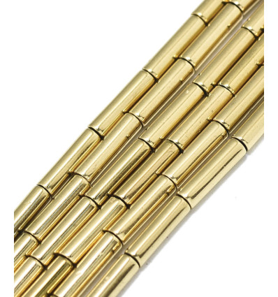 8x2mmmm - hématite tube - chapelet facette