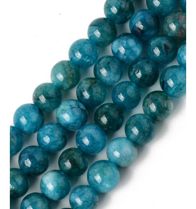 6,5mm - quartz teinté - Chapelet pierre