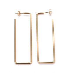 71x22mm - Créole rectangle (2pcs)