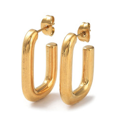 26x18mm - créole ouverte ovale (2pcs)