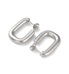 26x18mm - créole ouverte ovale (2pcs)