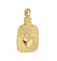 Pendentif rectangulaire avec coeur mexicain