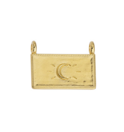 Pendentif rectangle avec lune
