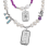 Pendentif rectangle motif main Hamsa spirituelle 