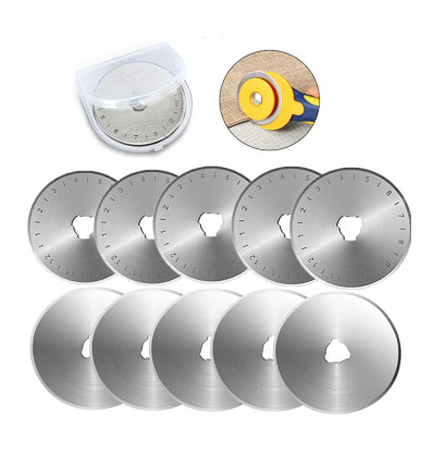 5pcs - lames de rechange pour cutter rotatif 45 mm
