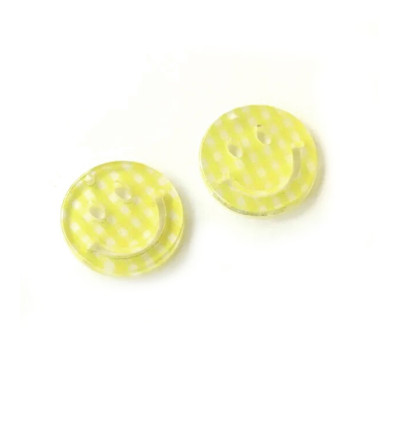 25mm - pendentif smiley acétate