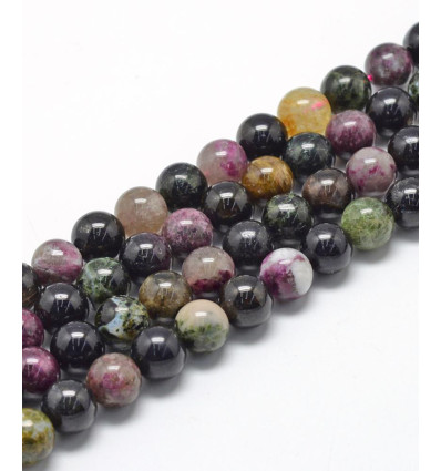 4mm - tourmaline Grade A - Chapelet pierre