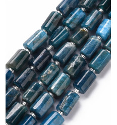10mm - apatite - Chapelet pierre tube