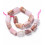 10mm - opale rose - Chapelet pierre tube