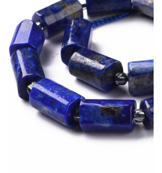10mm - lapis lazuli - Chapelet pierre tube