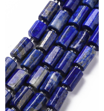 10mm - lapis lazuli - Chapelet pierre tube