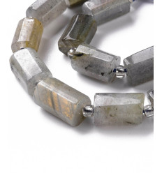 10mm - labradorite - Chapelet pierre tube