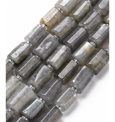 10mm - labradorite - Chapelet pierre tube