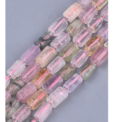 10mm - Quartz - Chapelet pierre tube