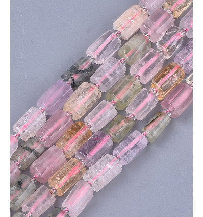 10mm - Quartz - Chapelet pierre tube