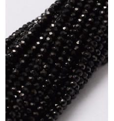 2mm - spinelle noir - Chapelet pierre