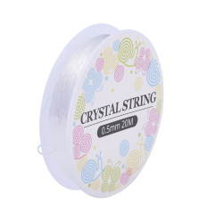0,5mm - Bobine élastique Crystal (20m)