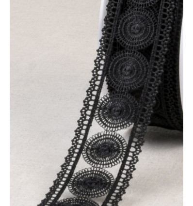 Guipure entre-deux - cercles