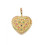 Pendentif grosse coeur + zirconium multicolore