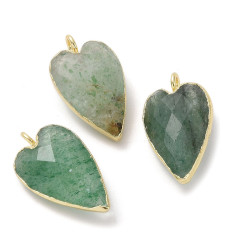 Pendentif grosse coeur en pierre