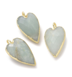 Pendentif grosse coeur en pierre