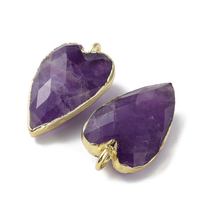 Pendentif grosse coeur en pierre