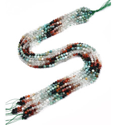 4mm - Mix de pierres - Chapelet pierre