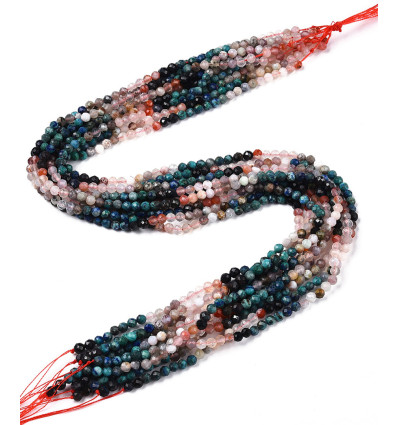 4mm - Mix de pierres - Chapelet pierre