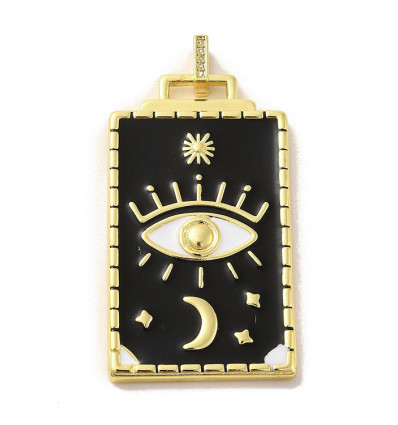 Pendentif plaque porte bonheur