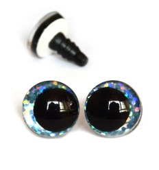 Ø18mm - Yeux de sécurité irisé avec pupille (1 paire)