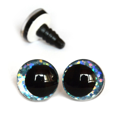 Ø18mm - Yeux de sécurité irisé avec pupille (1 paire)