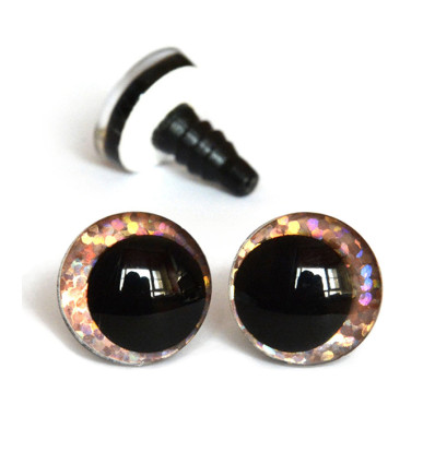 Ø18mm - Yeux de sécurité irisé avec pupille (1 paire)