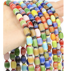 12x8mm - Chapelet perle murano en verre