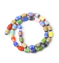 12x8mm - Chapelet perle murano en verre