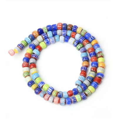 3,5x4,5mm - Chapelet perle murano en verre