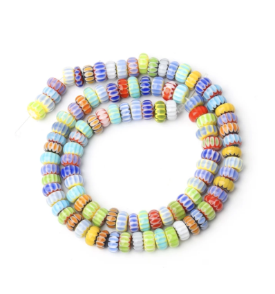 7x3,5mm - Chapelet perle murano en verre