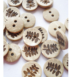 13mm - Bouton en noix de coco