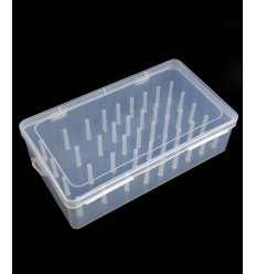 Boîte de rangement pour bobines de fils à coudre