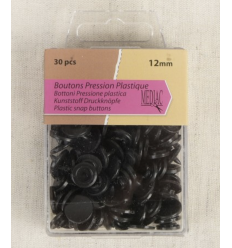 Pression en résine (30pcs) - noir