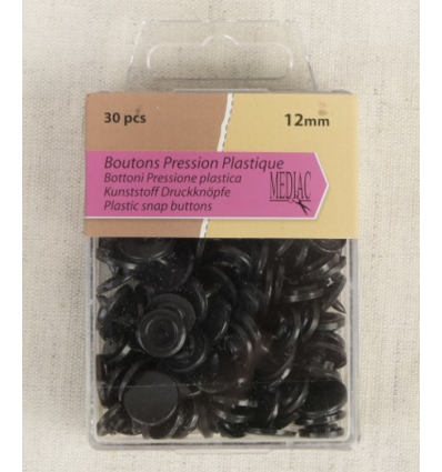 Pression en résine (30pcs) - noir