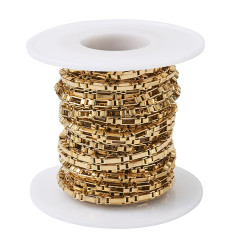 Chaîne petits et grands maillons ovales - acier inoxydable