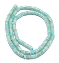 4mm - Chapelet Heishi en amazonite