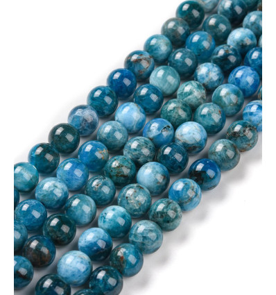 8mm - apatite - Chapelet de pierres