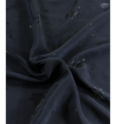 Jacquard de Viscose Streli Bleu Marine