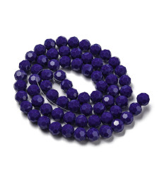 10mm - Chapelet perles à facettes en verre