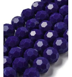 10mm - Chapelet perles à facettes en verre