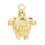 Pendentif tortue et étoile de mer sur le dos