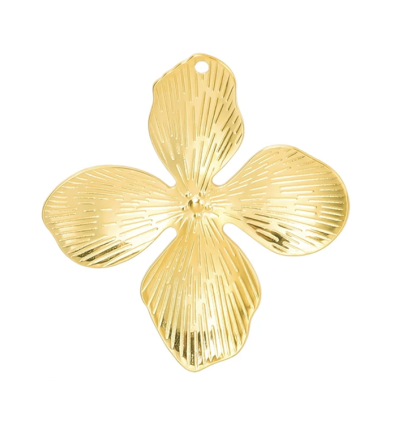 Pendentif grosse fleur 4 pétales